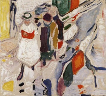  street - children in the street 1915 Edvard Munch Expressionism
